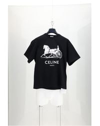 Celine - T-Shirt Relaxed - Lyst