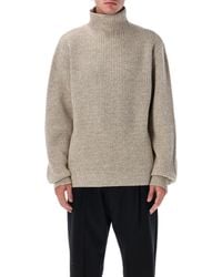 Lemaire - Yak Alpaca High Neck Sweater - Lyst