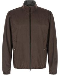 Herno - Suede Effect Jacket - Lyst