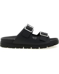 Prada - Rubber Slides - Lyst