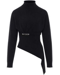 Lanvin - Draped Sweater - Lyst