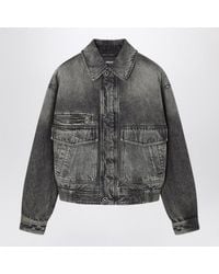 Versace - Denim Blouson Jacket - Lyst