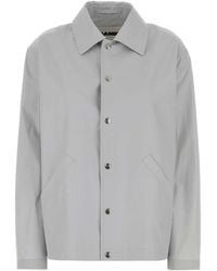 Jil Sander - Light Cotton Taffeta Jacket With Logo - Lyst