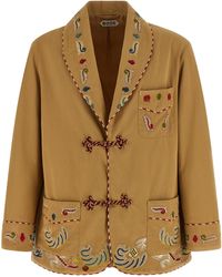 Bode - 'Feather Runner Smoking' Blazer - Lyst