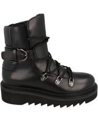 Ferragamo - Elimo Lace-Up Leather Boot - Lyst