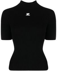 Courreges - Reedition Knit Ss Jumper - Lyst