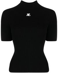 Courreges - Reedition Knitted Tshirt - Lyst