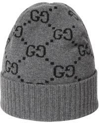 Gucci - Gg Jacquard Beanie With Brim And Cuff - Lyst