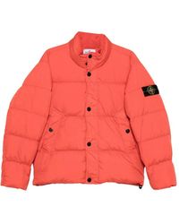 Stone Island - "Garment Dyed Crinkle Reps Ny" Recycled Nylon Bomber - Lyst