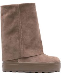Casadei - Double Face Leather Boots - Lyst