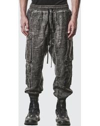 Thom Krom - Double Cargo Linen Trousers - Lyst
