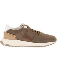 Tod's - Suede Leather Trainers - Lyst