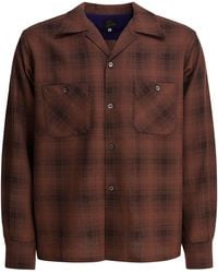 Needles - Checked Wool "One-Up" Shirt - Lyst