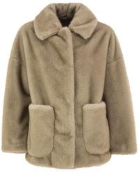 Herno - Faux-Fur Effect Jacket - Lyst