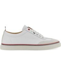Thom Browne - Low-Top Leather Sneakers - Lyst
