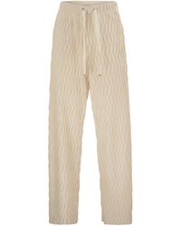 Herno - Trousers With Crumpled Effect - Lyst