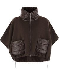 Herno - Wool And Nylon Short Down Jacket - Lyst