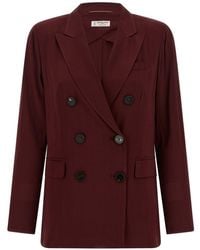 Alberto Biani - Double Breasted Jacket - Lyst