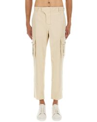 Balmain - Tailored Straight Leg Cotton Cargo Pants - Lyst