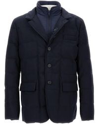 Fay - Down Jacket With Buttons - Lyst
