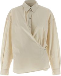 Lemaire - 'Straight Collar Twisted' Shirt - Lyst