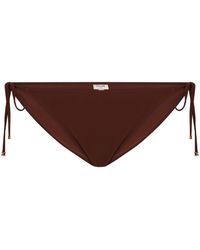 Celine - Triomphe Tie Side Bikini Hipster - Lyst