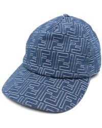 Fendi - Ff Jeans Baseball Cap - Lyst