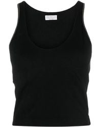 Brunello Cucinelli - Stretch Fitted Tank Top - Lyst