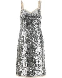 Prada - Embroidered Sequin Dress - Lyst