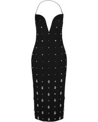 Givenchy - 4G Embellished Silk Midi Dress - Lyst