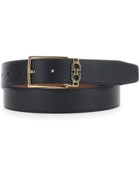 Ferragamo - Reversible Belt With Gancini Buckle Belt - Lyst