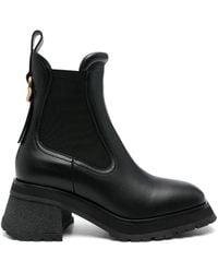 Moncler - Boots Leather - Lyst