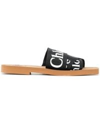 Chloé - Woody Flat Sandals - Lyst