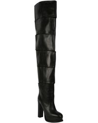 McQueen - Slash Over-The-Knee Boots - Lyst