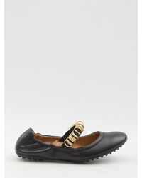 Tod's - Ballet Flats With Eyelets - Lyst