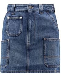 Givenchy - Embroidered Waist Mini Pants With Pockets - Lyst