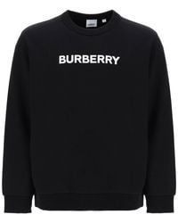 Burberry - Logo Crewneck Sweatshirt - Lyst