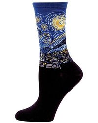 Hot Sox Starry Night Trouser Socks - Blue