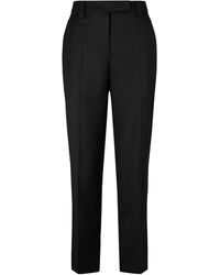 Prada - Safety-Pin Detail Wool Trousers - Lyst