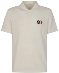 Moncler - Cotton Logo-Patch Polo Shirt - Lyst