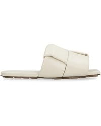 Bottega Veneta - Patch Leather Mules - Lyst