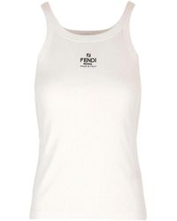 Fendi - Logo Tank Top - Lyst