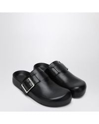 Loewe - Leather Sabot Ease Buckle Sandals For - Lyst