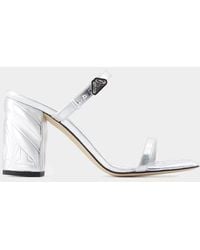 McQueen - Leather Seal Mules - Lyst