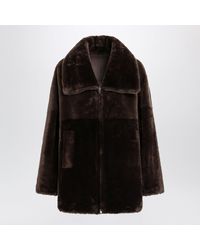 Blancha - Oak Zipup Shearling Jacket - Lyst