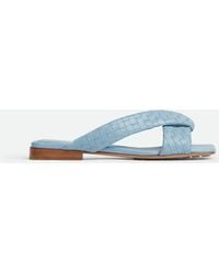 Bottega Veneta - "Riva" Mules Flat Sandals - Lyst