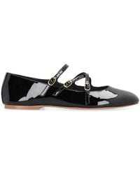 Celine - Les Ballerines Leather Ballet Flats - Lyst