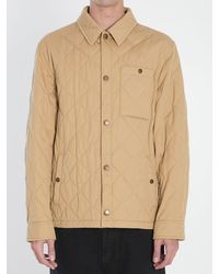 Burberry - Quilted Gabardine Jacket - Lyst