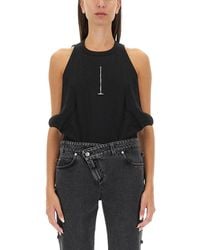 McQueen - Top With Round Neckline - Lyst