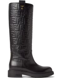Fendi - Leather Boots - Lyst